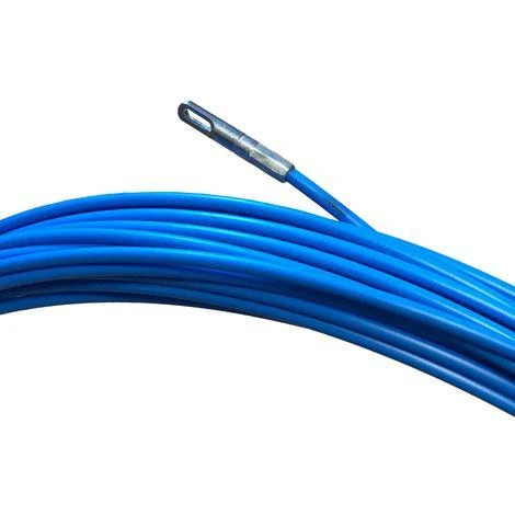 MILNOV Tire-fils En Acier/nylon 4 Mm L 10 M Sans Dévidoir + 2 Embouts M5, Une Tête Flexible Et Un Oeillet 2 MILNOV Tire-fils En Acier/nylon 4 Mm L 10 M Sans Dévidoir + 2 Embouts M5, Une Tête Flexible Et Un Oeillet – Image 2