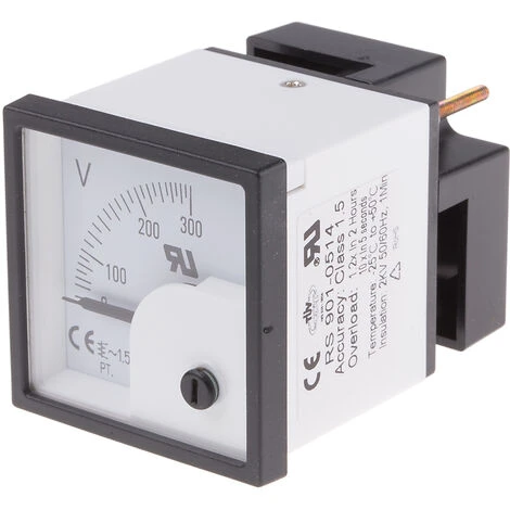 Voltmètre Analogique RS PRO, V C.a. 0 → 300V, 1,5 % ( Prix Pour 1 ) 2 Voltmètre Analogique RS PRO, V C.a. 0 → 300V, 1,5 % ( Prix Pour 1 ) – Image 2