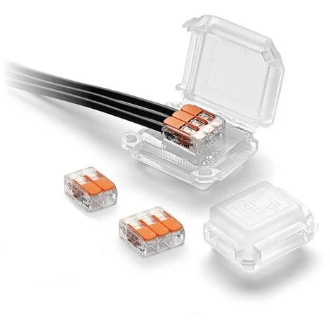 BARCELONA LED Coffret De Connexion étanche HAPPYJOINT | Connecteur 4 Câbles (2 Unités) 1 BARCELONA LED Coffret De Connexion étanche HAPPYJOINT | Connecteur 4 Câbles (2 Unités)