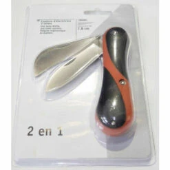 Couteau D'électricien 2 Lames Longueur 78mm Avec Manche Ergonomique Bi-matiére FISCHER DAREX 3825558 -Outil de l'électricien Soldes 2022 12024517 3