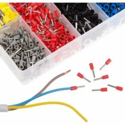 TECTAKE Pince à Sertir Accessoire Electricité Outillage à Main En Acier + 1200 Embouts Connecteurs - Noir/rouge 8 TECTAKE Pince à Sertir Accessoire Electricité Outillage à Main En Acier + 1200 Embouts Connecteurs - Noir/rouge -Outil de l'électricien Soldes 2022 12380951 4