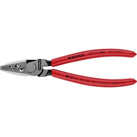 N.A. KNIPEX 97 71 180 SB Pince à Sertir 1 Pièce 2 N.A. KNIPEX 97 71 180 SB Pince à Sertir 1 Pièce – Image 2