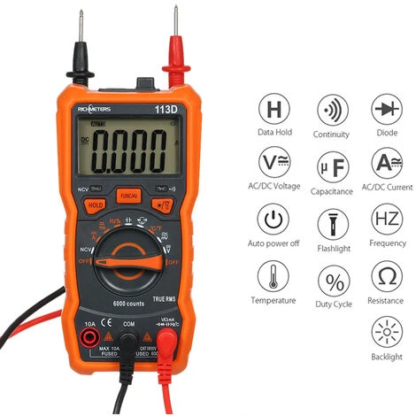 Richmeters Rm113D Multimetre Numerique Ncv 3 Richmeters Rm113D Multimetre Numerique Ncv – Image 3