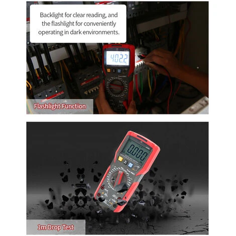 Uni-T Multimetre Numerique Mesure De Tension Ac / Dc Resistance Courant Capacite Frequence Testeur 3 Uni-T Multimetre Numerique Mesure De Tension Ac / Dc Resistance Courant Capacite Frequence Testeur – Image 3