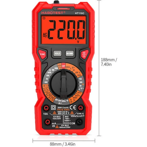 Habotest Ht118C Multimetre Manuel 3 Habotest Ht118C Multimetre Manuel – Image 3