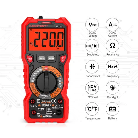 Habotest Ht118C Multimetre Manuel 5 Habotest Ht118C Multimetre Manuel – Image 5