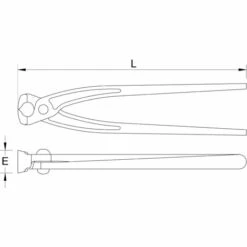 MOB OUTILLAGE TENAILLE DE MENUISIER DIM 180 MOB - 6362180010--