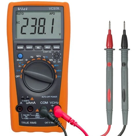 Multimetre, Gamme Automatique, Avec Detecteur De Temperature, Vici 1 Multimetre, Gamme Automatique, Avec Detecteur De Temperature, Vici