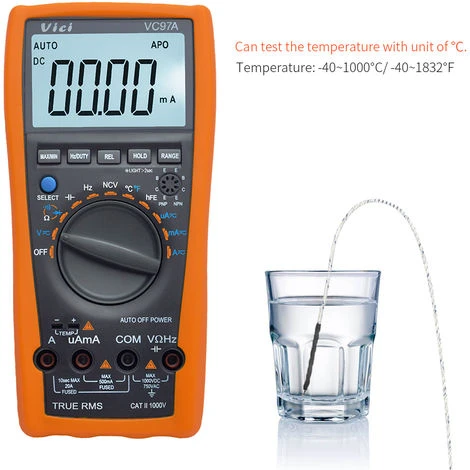 Multimetre, Gamme Automatique, Avec Detecteur De Temperature, Vici 2 Multimetre, Gamme Automatique, Avec Detecteur De Temperature, Vici – Image 2
