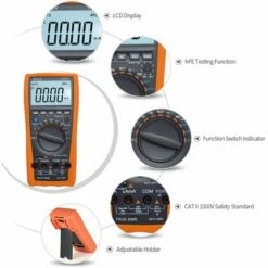Multimetre, Gamme Automatique, Avec Detecteur De Temperature, Vici 9 Multimetre, Gamme Automatique, Avec Detecteur De Temperature, Vici -Outil de l'électricien Soldes 2022 15386378 5