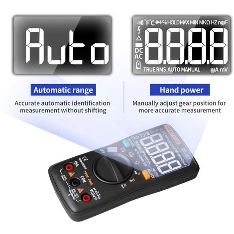 ANENG Multimetre Numerique, 6000 Comptes, Testeur De Tension Dc / Ac, Noir 4 ANENG Multimetre Numerique, 6000 Comptes, Testeur De Tension Dc / Ac, Noir – Image 4