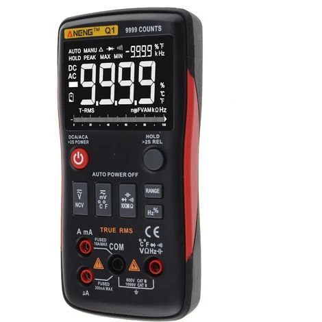 ANENG Multimetre Numerique Multifonctionnel, Mesure De Grande Precision, 9999 Mesures, Rouge 1 ANENG Multimetre Numerique Multifonctionnel, Mesure De Grande Precision, 9999 Mesures, Rouge