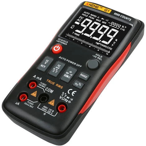 ANENG Multimetre Numerique Multifonctionnel, Mesure De Grande Precision, 9999 Mesures, Rouge 2 ANENG Multimetre Numerique Multifonctionnel, Mesure De Grande Precision, 9999 Mesures, Rouge – Image 2