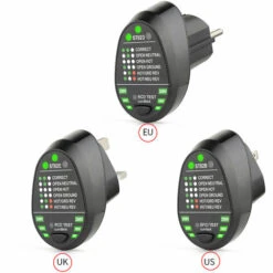 MESTEK Testeur De Prises Electriques Rcd, Avec Affichage De Retroeclairage De Tension -Outil de l'électricien Soldes 2022 16079865 4