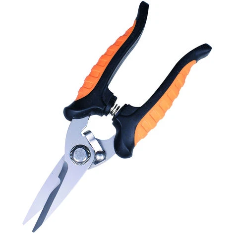 TECH HIT TEC HIT 810620 - Ciseaux D'électricien - Inox Et Acier - Orange / Noir 1 TECH HIT TEC HIT 810620 - Ciseaux D'électricien - Inox Et Acier - Orange / Noir