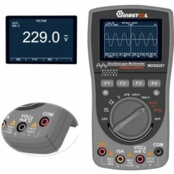 MAEREX Scopemètre De Stockage Numérique Intelligent MUSTOOL MDS8207 Amélioré 2 En 1 Numérique 40 MHz 200 Mps / S Oscilloscope AUTO à Une Touche OSC 6000 Compteurs Multimètre RMS Vrai DMM Testeur De Tension De Courant AC / DC DMM Sasicare