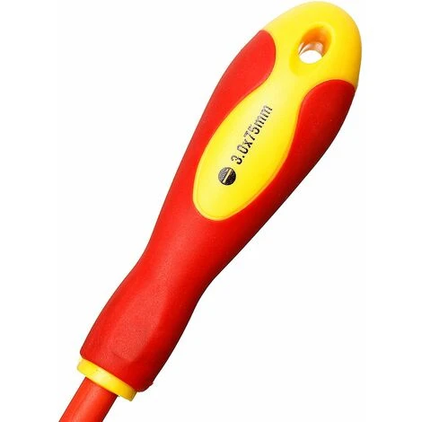 DRILLPRO 6pcs Tournevis Isolant électricien à Poignée Caoutchouc Plat LAVENTE 5 DRILLPRO 6pcs Tournevis Isolant électricien à Poignée Caoutchouc Plat LAVENTE – Image 5