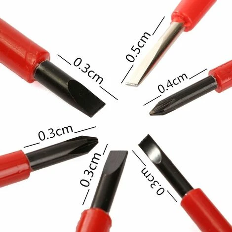 KINGSO 6Pcs Tournevis électriciens Pratiques Mis Outils De Kit Isolés élatriques Hasaki 5 KINGSO 6Pcs Tournevis électriciens Pratiques Mis Outils De Kit Isolés élatriques Hasaki – Image 5