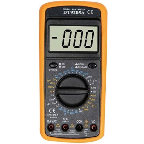 SILVER Multimètre Numérique DT9205A 600Vac/dc 10Aac/dc Avec Générateur D'ondes Carrées 1 SILVER Multimètre Numérique DT9205A 600Vac/dc 10Aac/dc Avec Générateur D'ondes Carrées