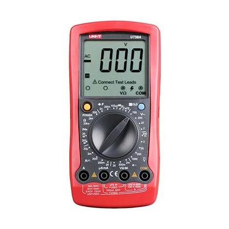 Multimètre Numérique Uni-T Ut-58a Mesure La Tension AC / DC Le Courant AC / DC Et La Résistance, Les Diodes 1 Multimètre Numérique Uni-T Ut-58a Mesure La Tension AC / DC Le Courant AC / DC Et La Résistance, Les Diodes
