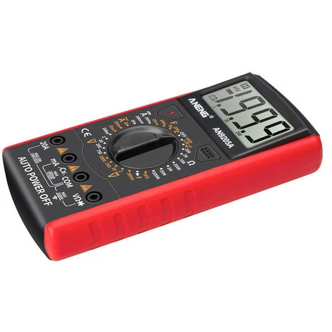 Aneng Dt9205A + 3 1/2 Multimetre Lcd Universel Resistance Ac Dc Capacitance Transistor Testeur Amperemetre, Rouge 4 Aneng Dt9205A + 3 1/2 Multimetre Lcd Universel Resistance Ac Dc Capacitance Transistor Testeur Amperemetre, Rouge – Image 4