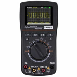 Kkmoon Kkm828 Haute Definition Numerique Intelligent Graphique Oscilloscope Multimetre 2 En 1 Avec 2,4 Pouces Ecran Couleur 1Mhz Bande Passante 2.5Msps Taux D'Echantillonnage Pour Le Bricolage Et Test Electronique