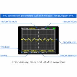 Kkmoon Kkm828 Haute Definition Numerique Intelligent Graphique Oscilloscope Multimetre 2 En 1 Avec 2,4 Pouces Ecran Couleur 1Mhz Bande Passante 2.5Msps Taux D'Echantillonnage Pour Le Bricolage Et Test Electronique -Outil de l'électricien Soldes 2022 23738224 4
