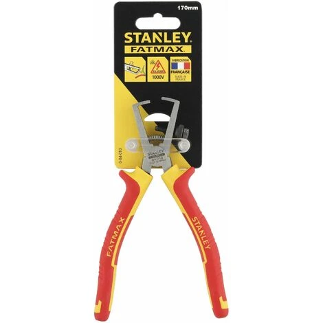 Pince à Dénuder - 170 Mm - Isolée 1000V - Tête Chromée Et Inoxydable - STANLEY, 0-84-010 2 Pince à Dénuder - 170 Mm - Isolée 1000V - Tête Chromée Et Inoxydable - STANLEY, 0-84-010 – Image 2