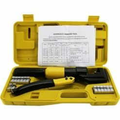 LITZEE (R) Pince à Sertir Hydraulique Pour Bornes De Câbles De Batterie Avec Outils De Sertissage (10 T) 9 LITZEE (R) Pince à Sertir Hydraulique Pour Bornes De Câbles De Batterie Avec Outils De Sertissage (10 T) -Outil de l'électricien Soldes 2022 26862532 5