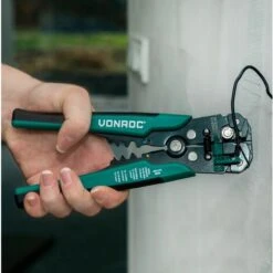 VONROC Pince à Sertir Automatique Professionnelle - Pince à Raccourcir Et à Isoler - Lot De 270 Accessoires De Cosses à Sertir Inclus -Outil de l'électricien Soldes 2022 27975262 3