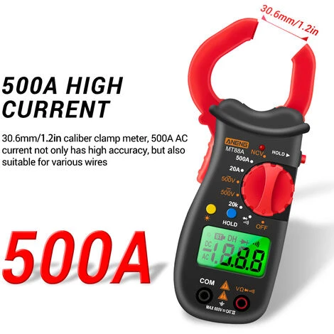 Multimetre Numerique ANENG MT88A 1999 Multimetre A Pince De Comptage Avec Batterie Et Expedition USB Blanc 4 Multimetre Numerique ANENG MT88A 1999 Multimetre A Pince De Comptage Avec Batterie Et Expedition USB Blanc – Image 4