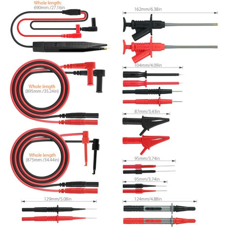 Kit Combine De Sonde De Test Multimetre Meterk 21 En 1 Cordon De Test MK30 2 Kit Combine De Sonde De Test Multimetre Meterk 21 En 1 Cordon De Test MK30 – Image 2
