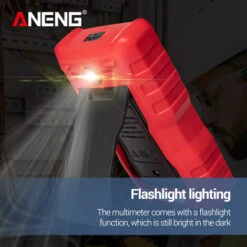 ANENG Multimetre Avec App Telecommande Trms Ac / Dc Automatique Multitester Mesures Resistance Capacitance Continuite Hertz Diode Et Testeur De Temperature, Rouge -Outil de l'électricien Soldes 2022 28077809 5