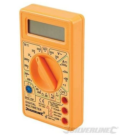 SILVERLINE Multimètre Numérique, CC Et CA, CC Et CA 1 SILVERLINE Multimètre Numérique, CC Et CA, CC Et CA