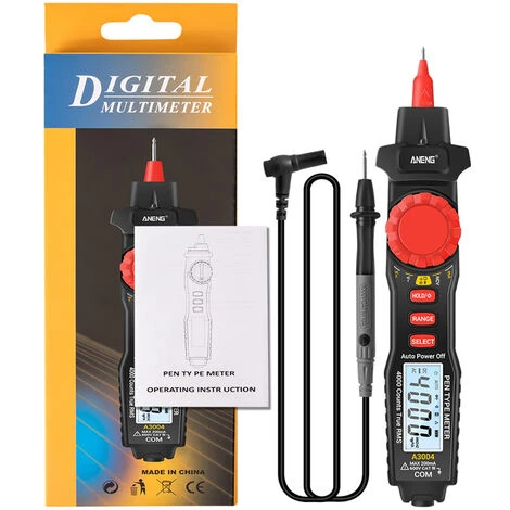 Multimetre A Stylet ANENG Livre Sans Batterie, Noir A3004 4 Multimetre A Stylet ANENG Livre Sans Batterie, Noir A3004 – Image 4