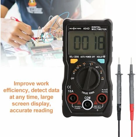 RICHMETERS Multimetre Numerique Miniature Avec Mesure De Temperature Et De Courant A Capacite 4 RICHMETERS Multimetre Numerique Miniature Avec Mesure De Temperature Et De Courant A Capacite – Image 4