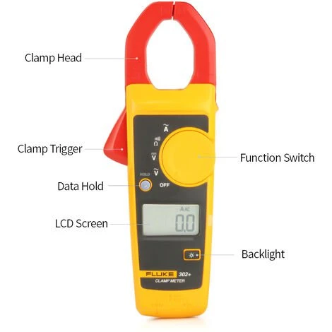 FLUKE Pince Multimetre F302 + Pince Multimetre Numerique Expediee Sans Batterie 4 FLUKE Pince Multimetre F302 + Pince Multimetre Numerique Expediee Sans Batterie – Image 4