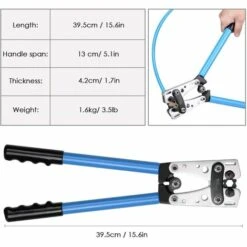 BRIDAY Jeu De Pinces à Sertir Cosse De Câble De Périphérique Pince à Sertir De Câble à Cliquet Pince à Sertir Avec Coupe-câble Câble De Coupe Et Sertissage Conception à économie De Travail Durable -Outil de l'électricien Soldes 2022 28848597 5