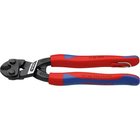 KNIPEX® Coupe-boulon Compact CoBolt Avec Oeillet De Sécurité Et Branches Bicomposant 200mm KNIPEX 1 PCS 1 KNIPEX® Coupe-boulon Compact CoBolt Avec Oeillet De Sécurité Et Branches Bicomposant 200mm KNIPEX 1 PCS