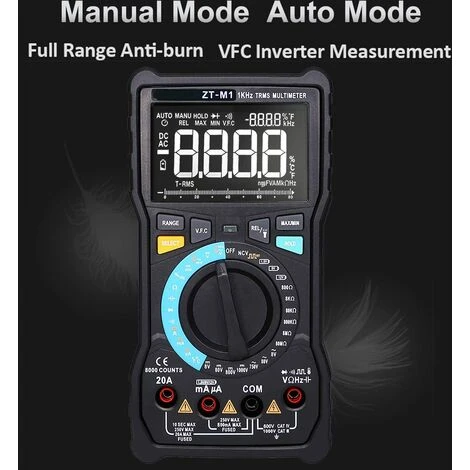 DONTODENT Multimètre Numérique Portable, Automatique Testeur Electrique Professionnel,8000 Compte. 2 DONTODENT Multimètre Numérique Portable, Automatique Testeur Electrique Professionnel,8000 Compte. – Image 2