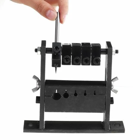 INSMA Machine à Dénuder Manuelle 1-30mm 5 Trous De Cable De Taille Outil De Recyclage De Cable En Métal Avec 1 Coupeur 2 INSMA Machine à Dénuder Manuelle 1-30mm 5 Trous De Cable De Taille Outil De Recyclage De Cable En Métal Avec 1 Coupeur – Image 2