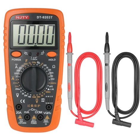 Multimetre Haute Precision NJTY DT-9203T Livresans Batterie 5 Multimetre Haute Precision NJTY DT-9203T Livresans Batterie – Image 5