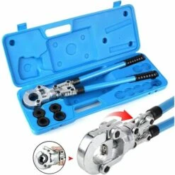 FEMOR Pince à Sertir Multicouche TH Pince à Sertir 360° Pour Tube Contour Avec Mors Multicouche 16mm-20mm-26mm-32mm Pour Tube PEX Tube Composite Ajustable (TH)