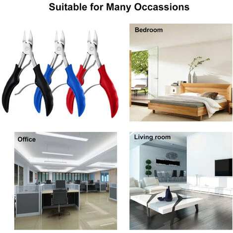 HAPPYSHOPPING Pince Olecrane En Acier Inoxydable, Coupe-ongles Pour Fossea Ongles, Cueilleur De Clous, Bleu - Bleu 5 HAPPYSHOPPING Pince Olecrane En Acier Inoxydable, Coupe-ongles Pour Fossea Ongles, Cueilleur De Clous, Bleu - Bleu – Image 5