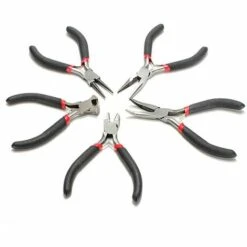 MOHOO 5 Pcs Bijoutiers Pinces Ensemble Jewlry Faire Perles Fil Emballage Hobby DIY Accessoires Kit