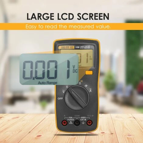 Mini Multimetre Numerique De Poche Portable Fluke, 6000 Lectures, Conservation Des Donnees, Livraison Sans Batterie, FLUKE 106 3 Mini Multimetre Numerique De Poche Portable Fluke, 6000 Lectures, Conservation Des Donnees, Livraison Sans Batterie, FLUKE 106 – Image 3