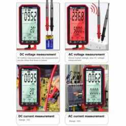 TOOLTOP ET8134 Multimetre A Ecran Haute Definition LCD Portable De 4,7 Pouces Tension Continue Et Courant Tension Alternative Et Courant De Livraison Sans Batterie Version Rouge 9 TOOLTOP ET8134 Multimetre A Ecran Haute Definition LCD Portable De 4,7 Pouces Tension Continue Et Courant Tension Alternative Et Courant De Livraison Sans Batterie Version Rouge -Outil de l'électricien Soldes 2022 31587703 5