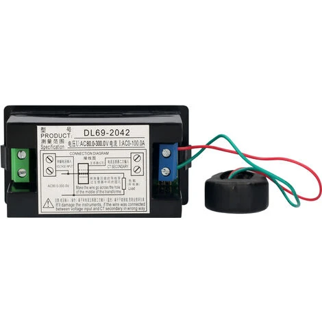 HAPPYSHOPPING DL69-2042 Amperemetre Voltmetre A Affichage Numerique AC Numerique De Haute Precision A Double Affichage 2 HAPPYSHOPPING DL69-2042 Amperemetre Voltmetre A Affichage Numerique AC Numerique De Haute Precision A Double Affichage – Image 2