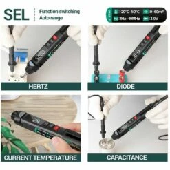 ANENG A3007 6000 Comptage Multimetre A Stylo Numerique, Ecran LCD, Pas De Fonction De Sequence De Phase, Pas De Livraison De Batterie, Version Haut De Gamme - Version Haut De Gamme -Outil de l'électricien Soldes 2022 32002250 3