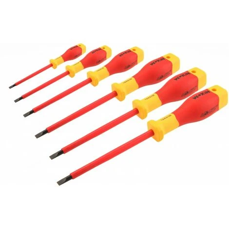 WOKIN Lot De 6 Tournevis Plats Isolés 1 WOKIN Lot De 6 Tournevis Plats Isolés